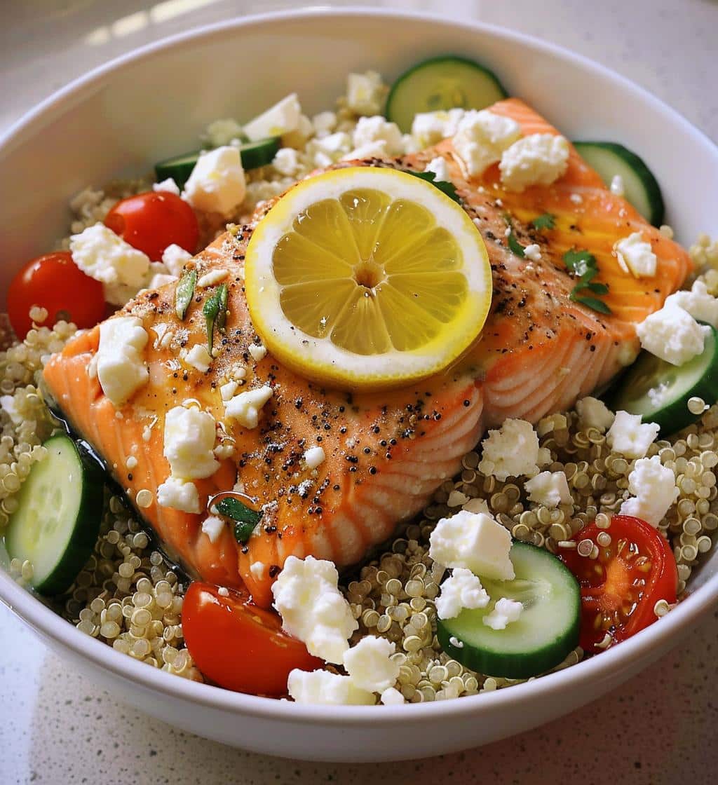 Mediterranean Salmon Bowls