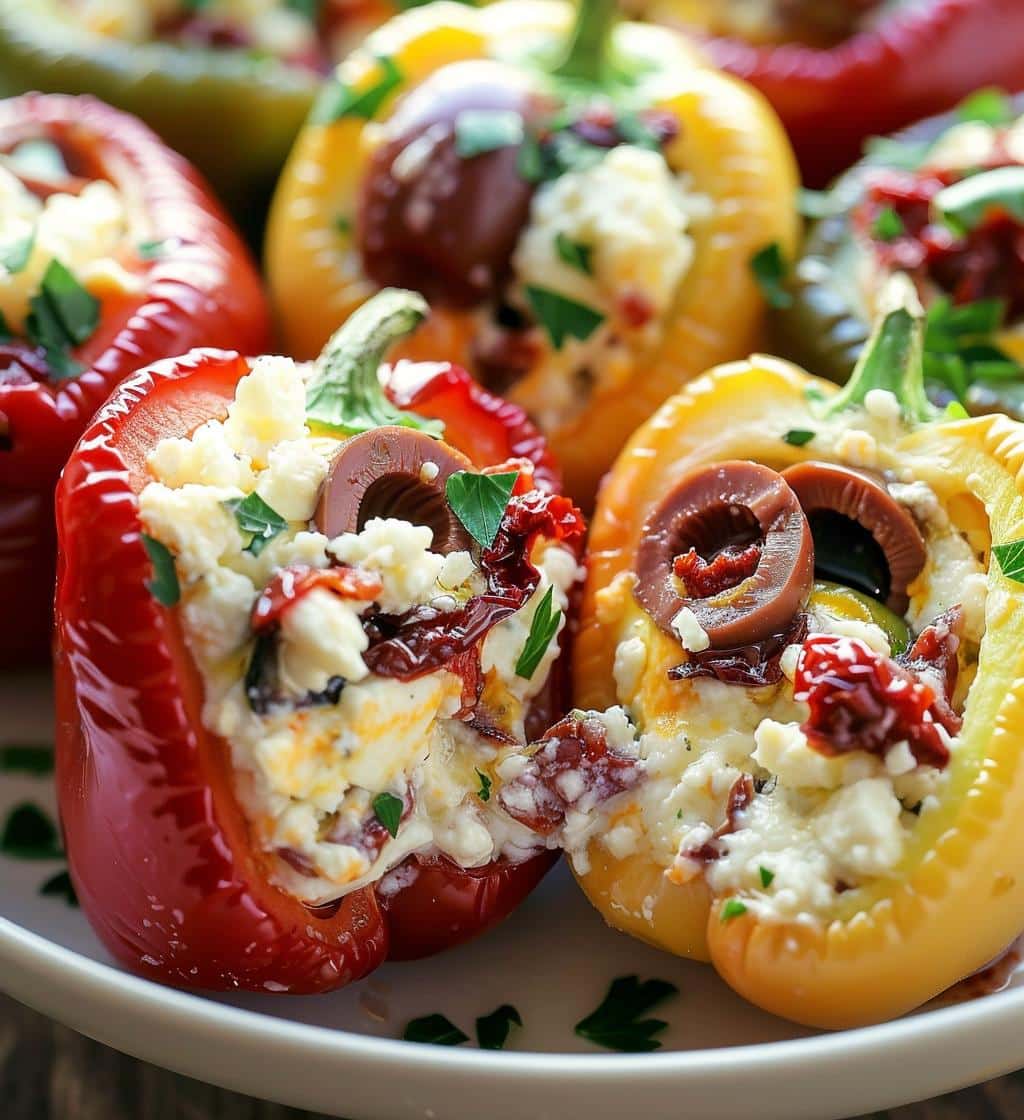 Mediterranean Stuffed Mini Peppers