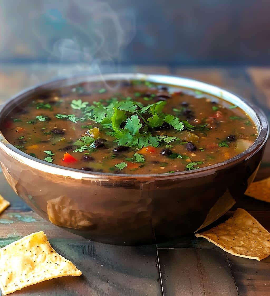 Mexican Black Bean Soup - detail 1