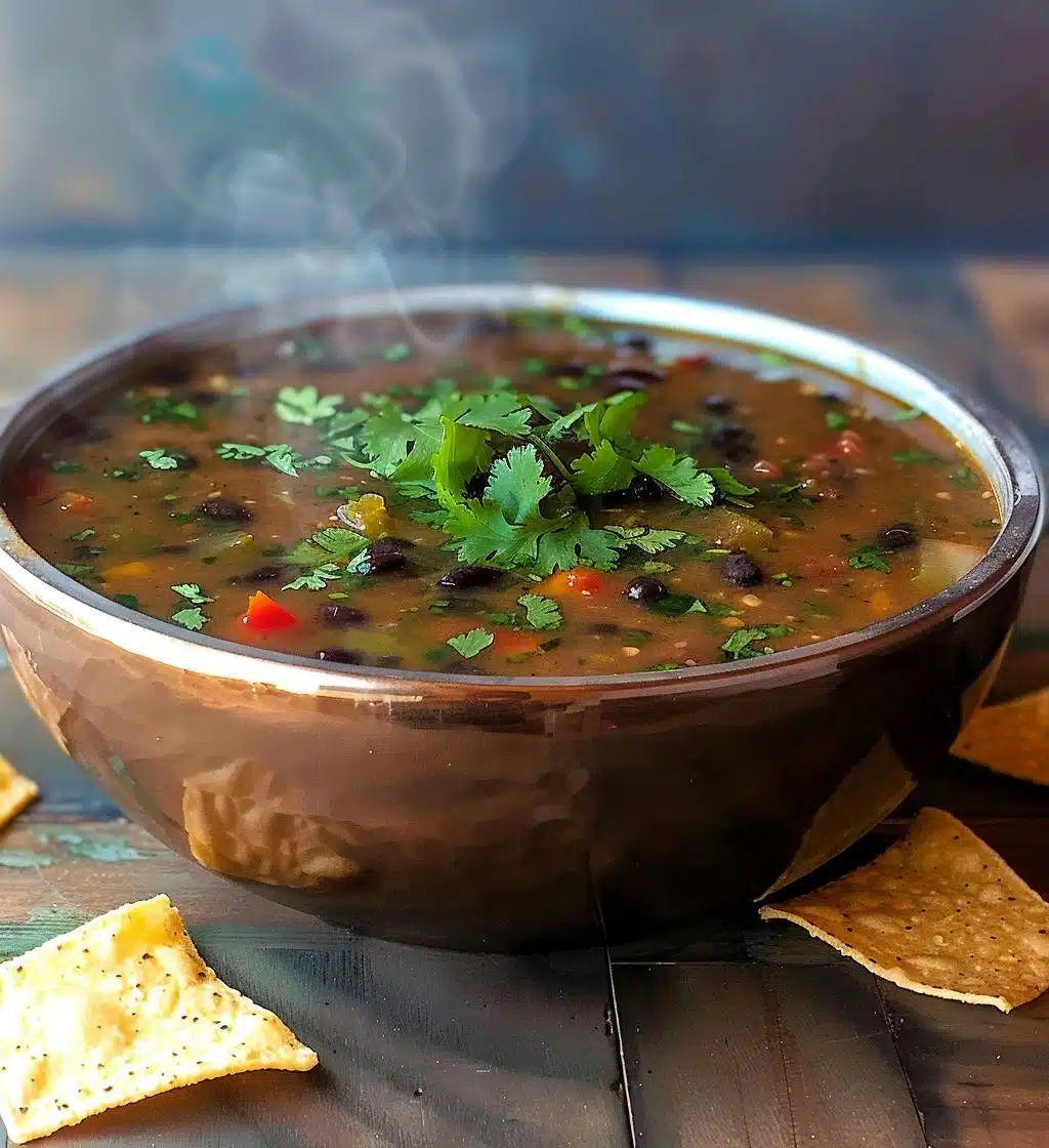 Mexican Black Bean Soup - detail 1