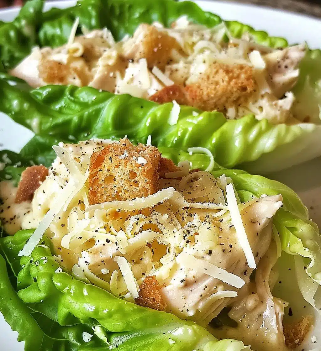 Mini Chicken Caesar Boats - detail 1