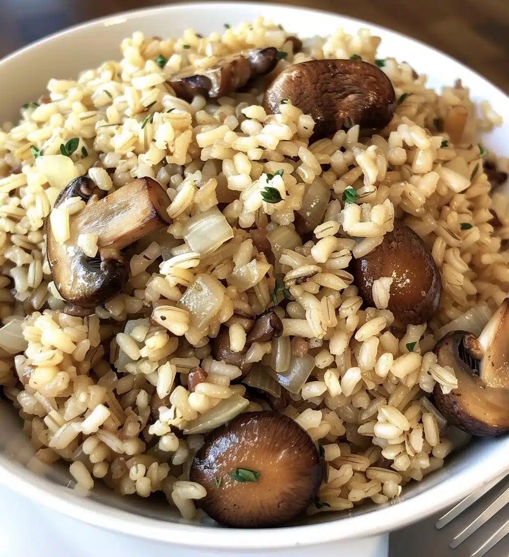 Mushroom & Brown Rice Pilaf - detail 1