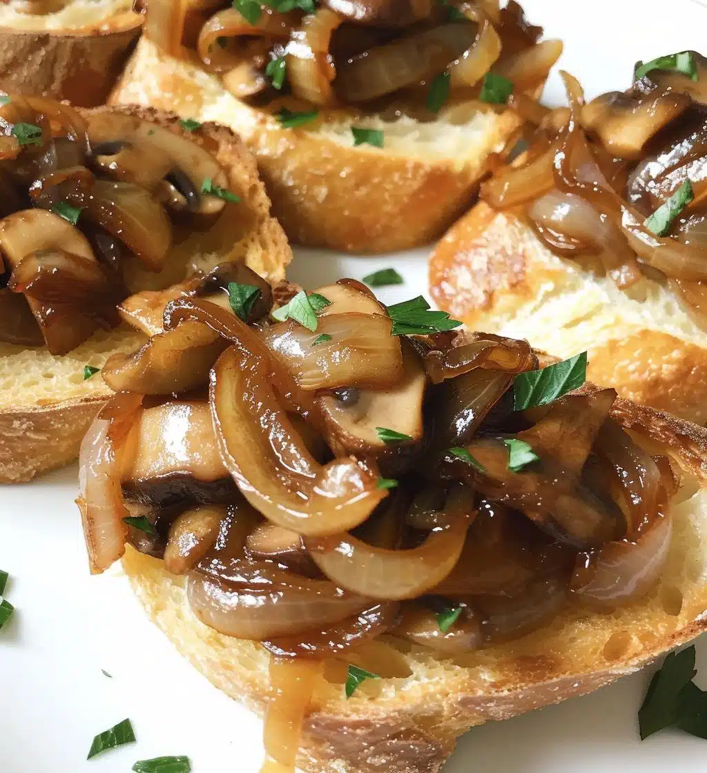 Mushroom & Caramelized Onion Crostini - detail 1