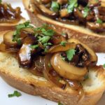 Mushroom & Caramelized Onion Crostini