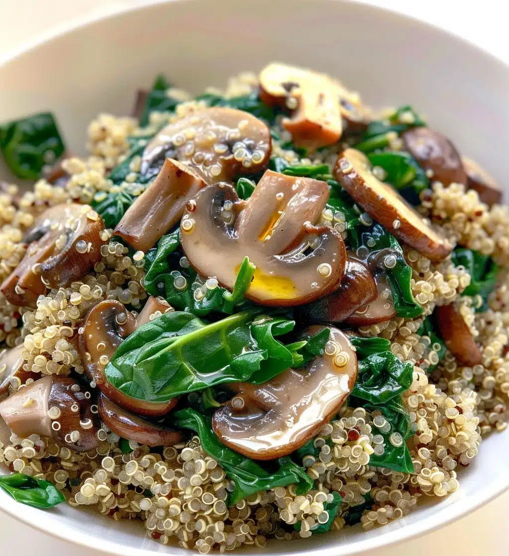 Mushroom Spinach Quinoa - detail 1