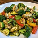 One-Pan Pesto Veggie Chicken