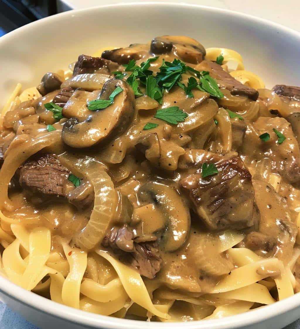 One-Pot Beef Stroganoff