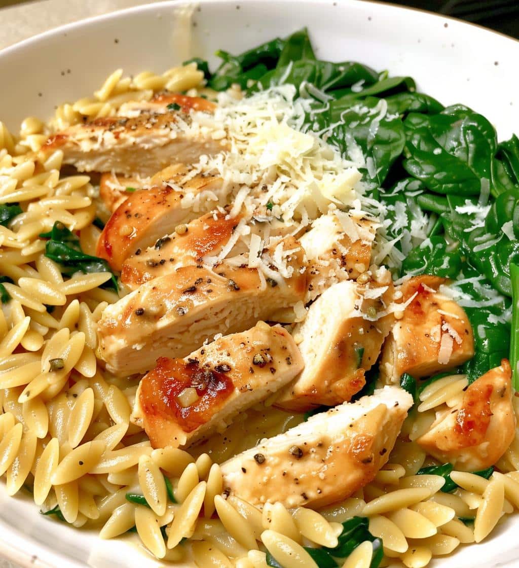 One-Pot Creamy Orzo Chicken