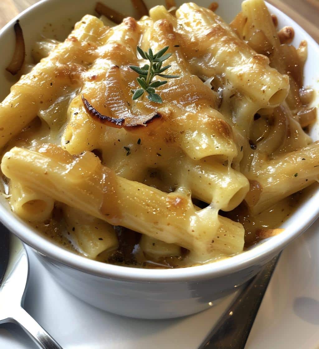 One Pot French Onion Pasta for Cozy Nights