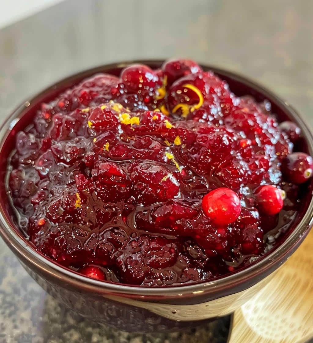 Orange cranberry sauce - detail 1