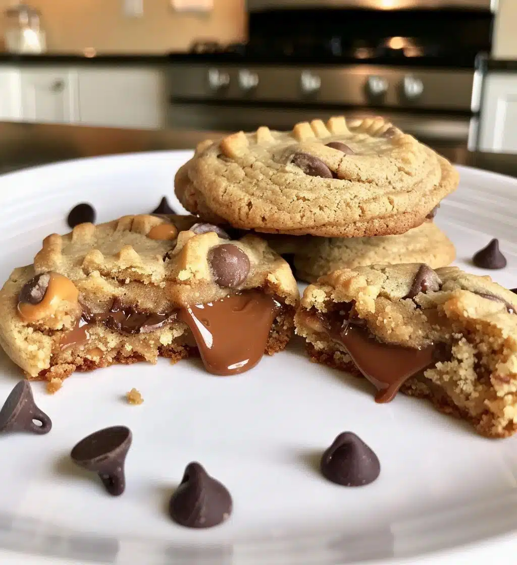 Peanut Butter Chocolate Caramel Cookies - detail 1
