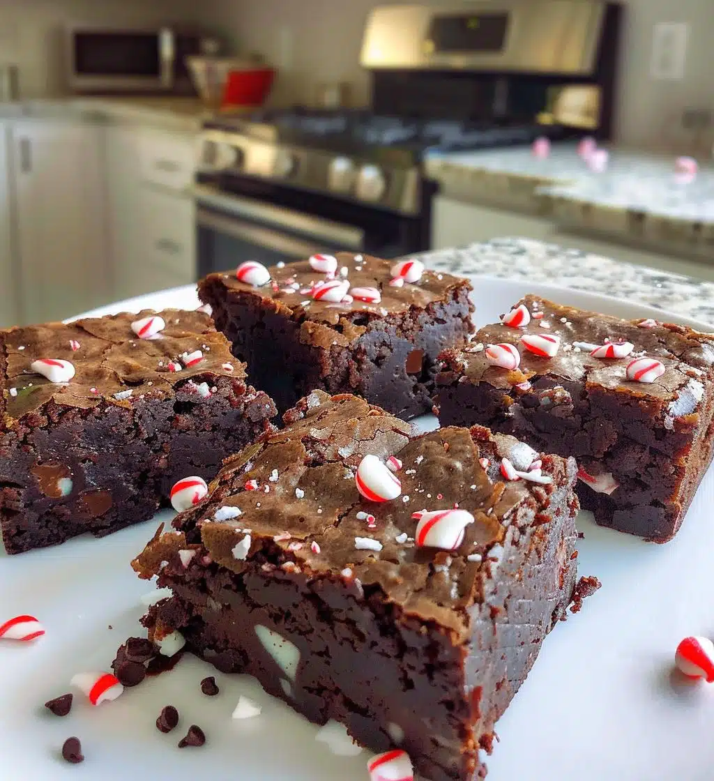 Peppermint brownies - detail 1