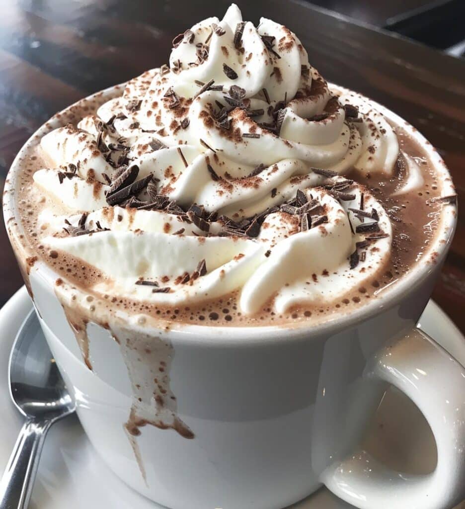 Peppermint hot chocolate