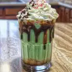 Peppermint milkshake