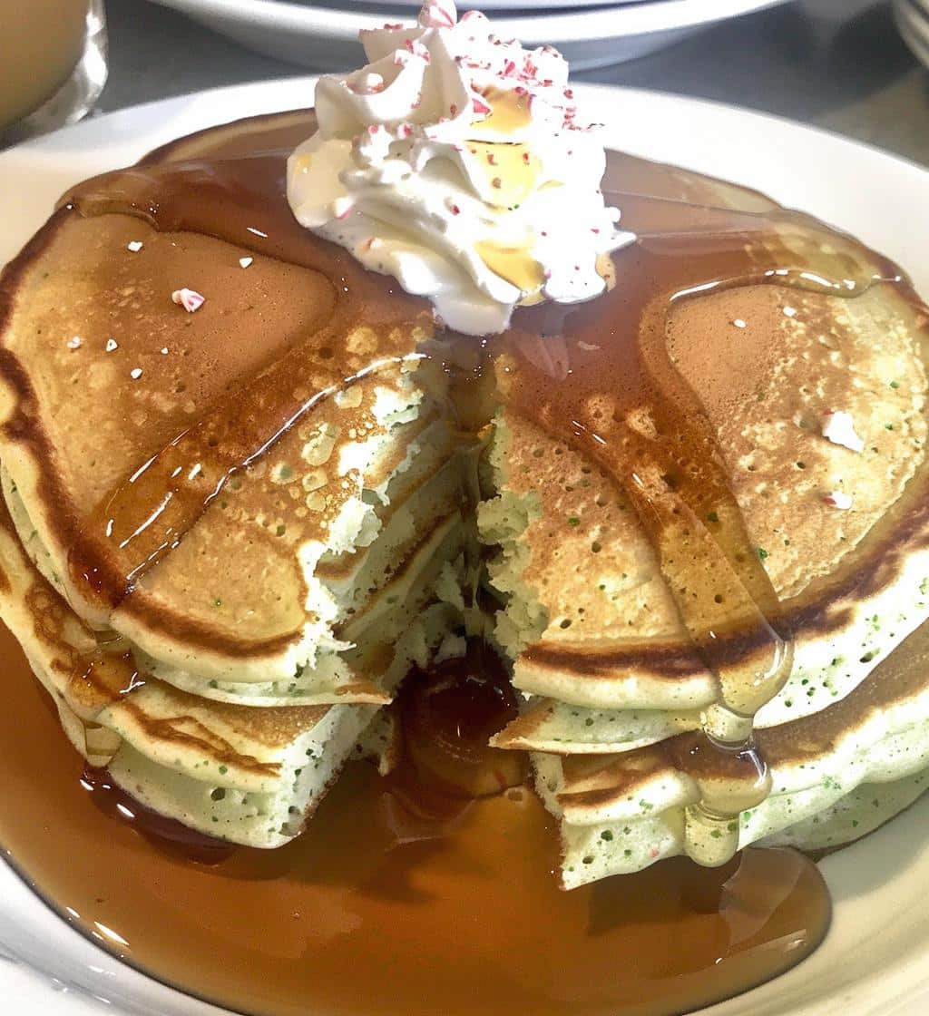 Peppermint pancakes