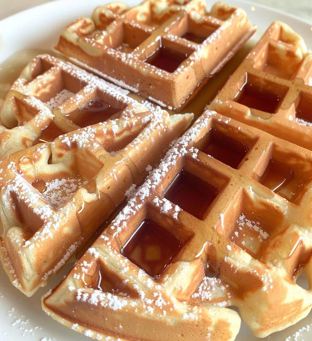 Peppermint waffles - detail 1