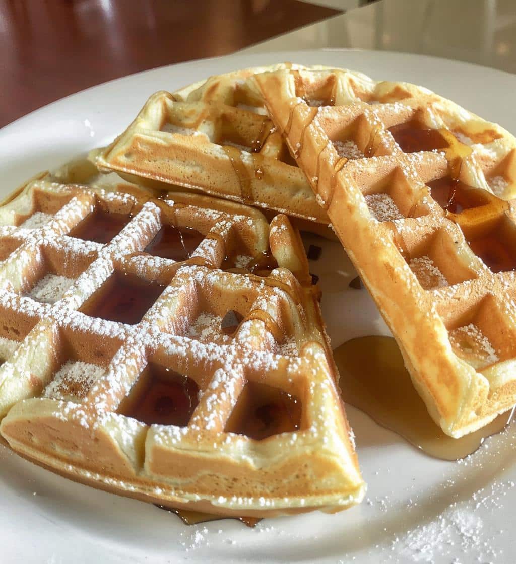 Peppermint waffles