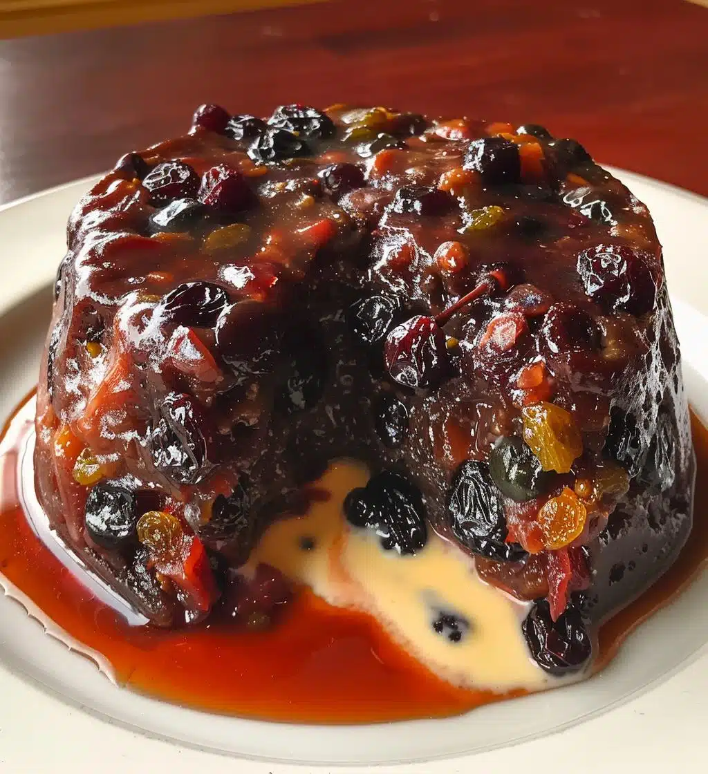 Plum pudding - detail 1