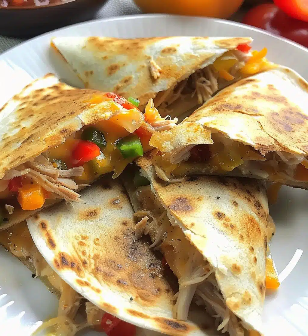 Pulled Chicken Quesadilla Triangles - detail 1