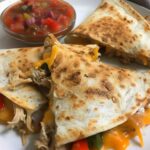 Pulled Chicken Quesadilla Triangles