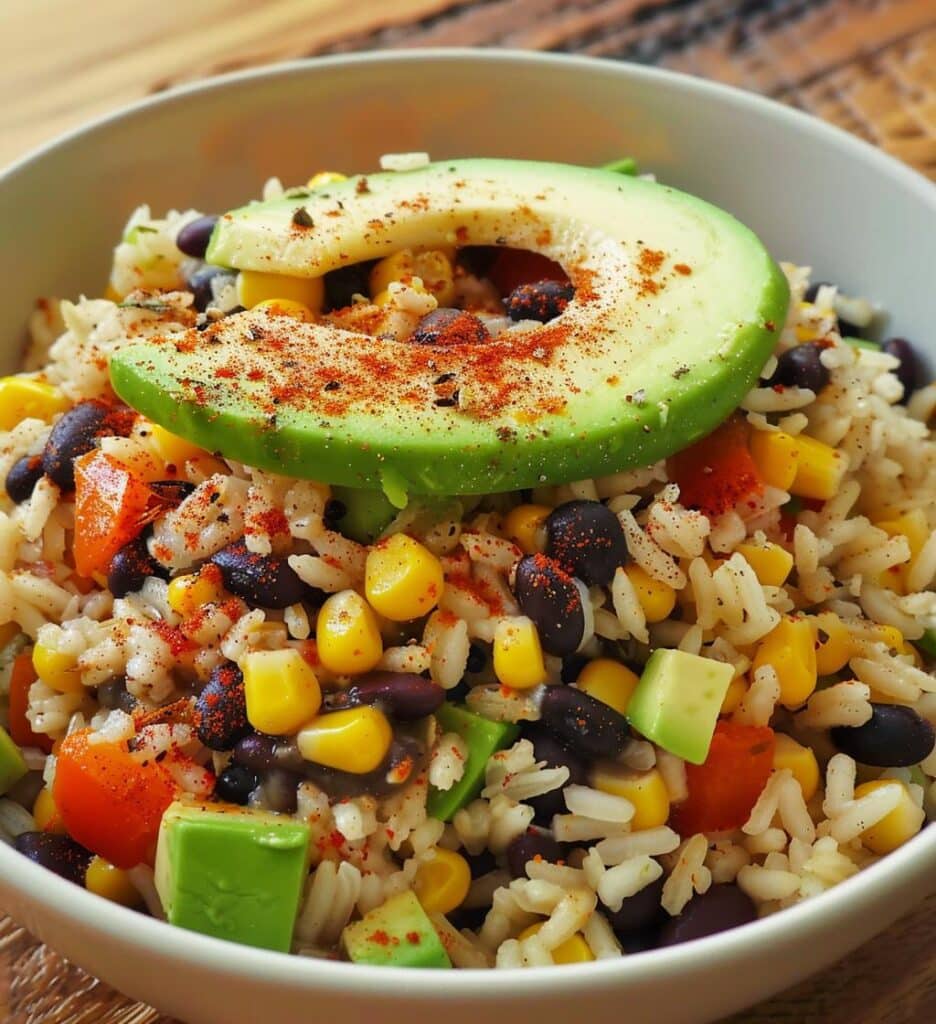 Quick Black Bean Rice Bowl