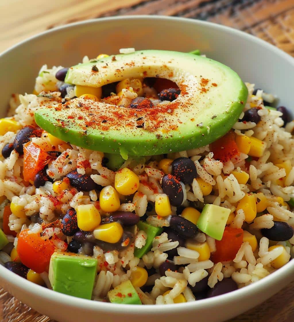 Quick Black Bean Rice Bowl