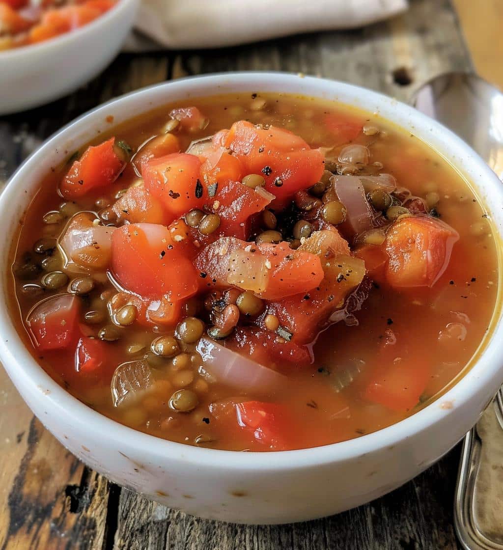 Quick Lentil Tomato Stew - detail 1