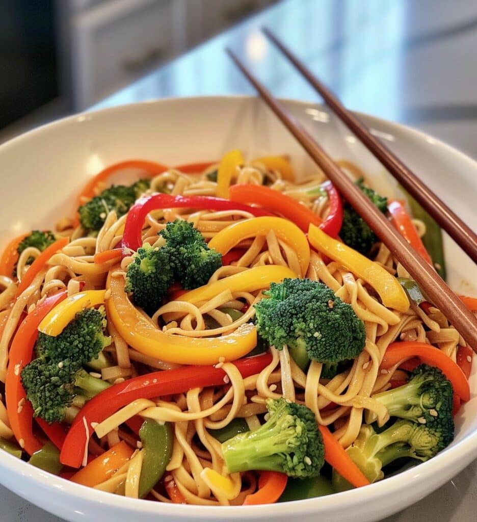 Quick Veggie Lo Mein