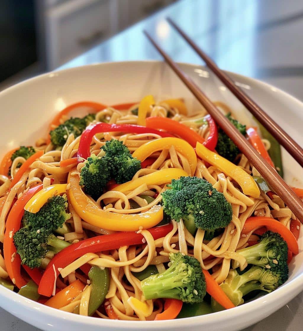 Quick Veggie Lo Mein