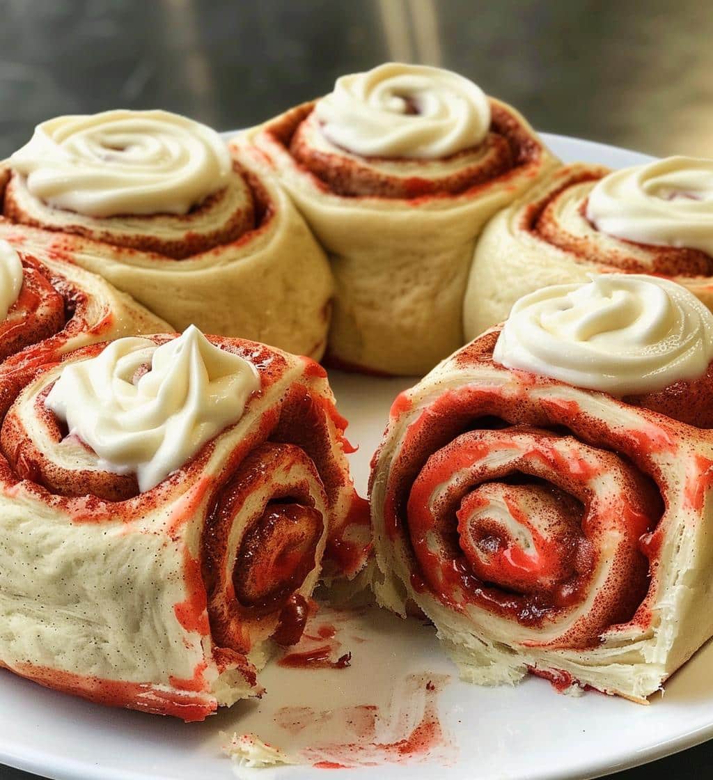 Red Velvet Cinnamon Rolls
