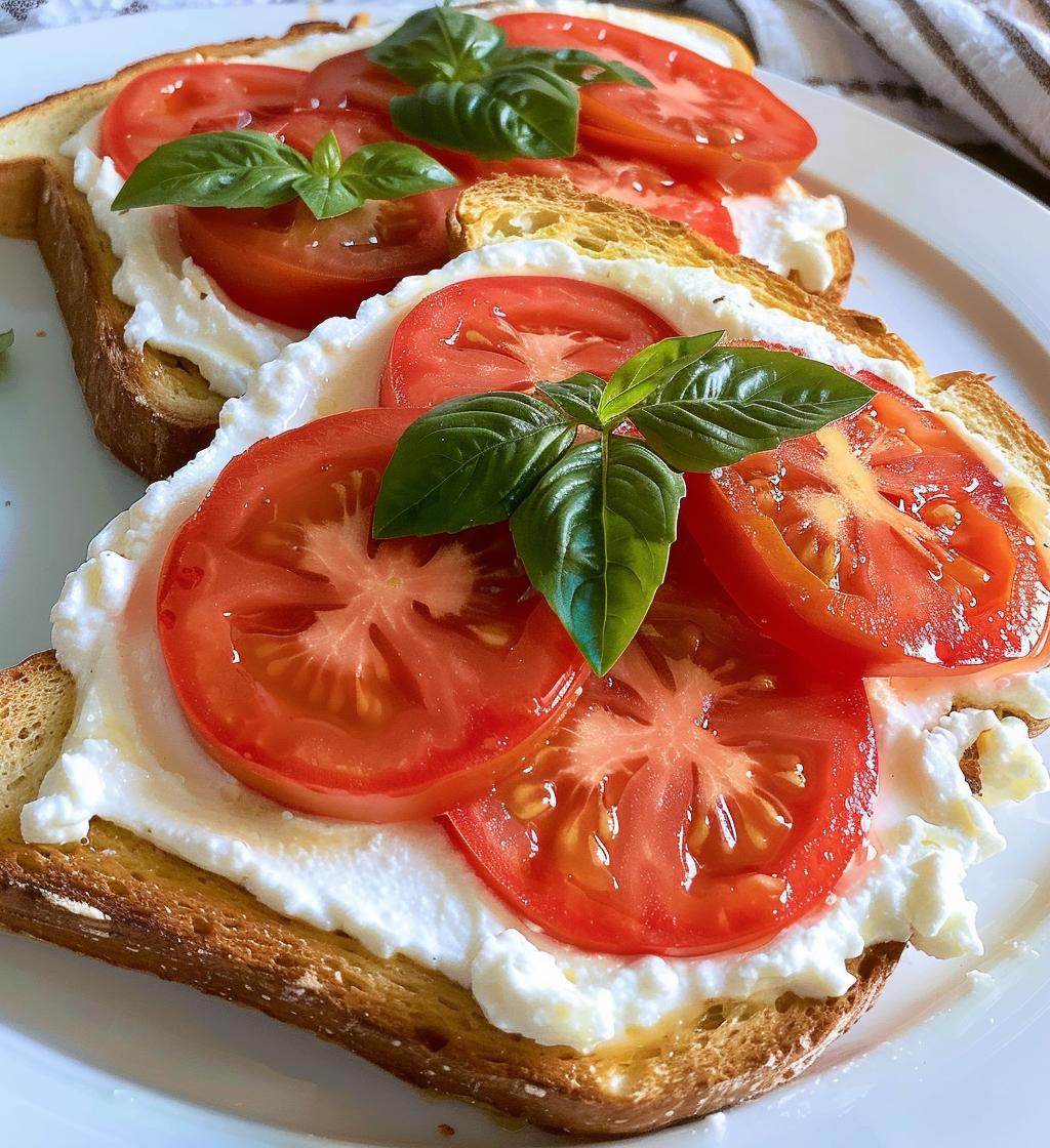 Ricotta Tomato Sourdough Toast - detail 1