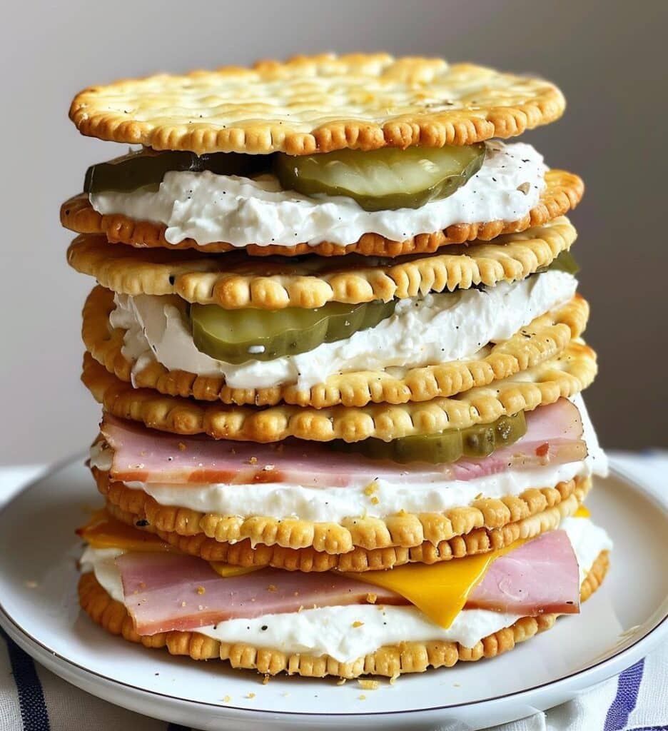 Ritz Cracker Sandwiches