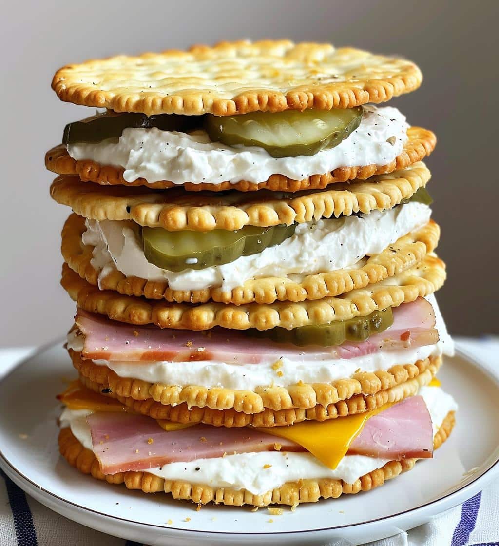 Ritz Cracker Sandwiches
