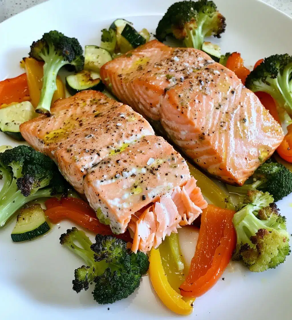 Salmon with Roasted Veggies - detail 1