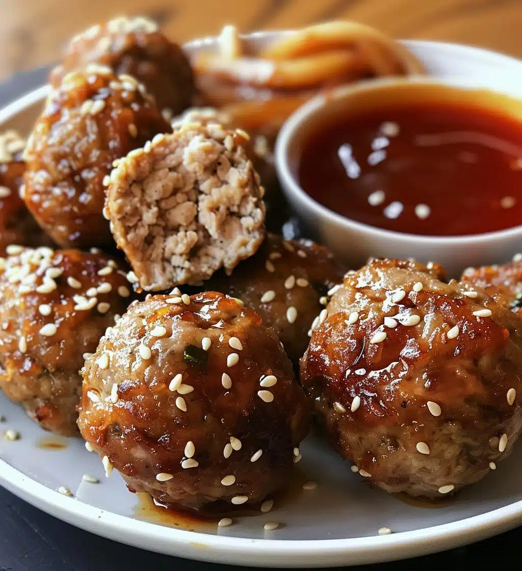 Sesame Ginger Chicken Meatballs - detail 1