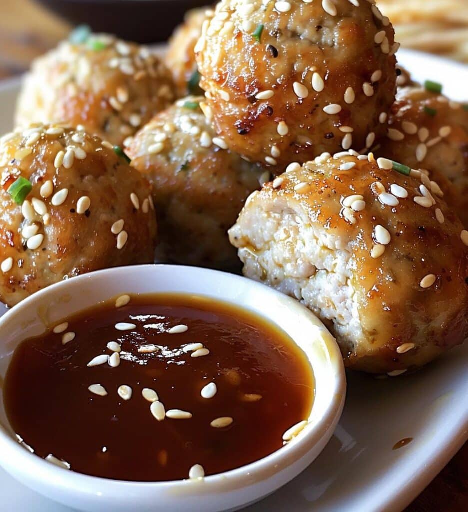 Sesame Ginger Chicken Meatballs