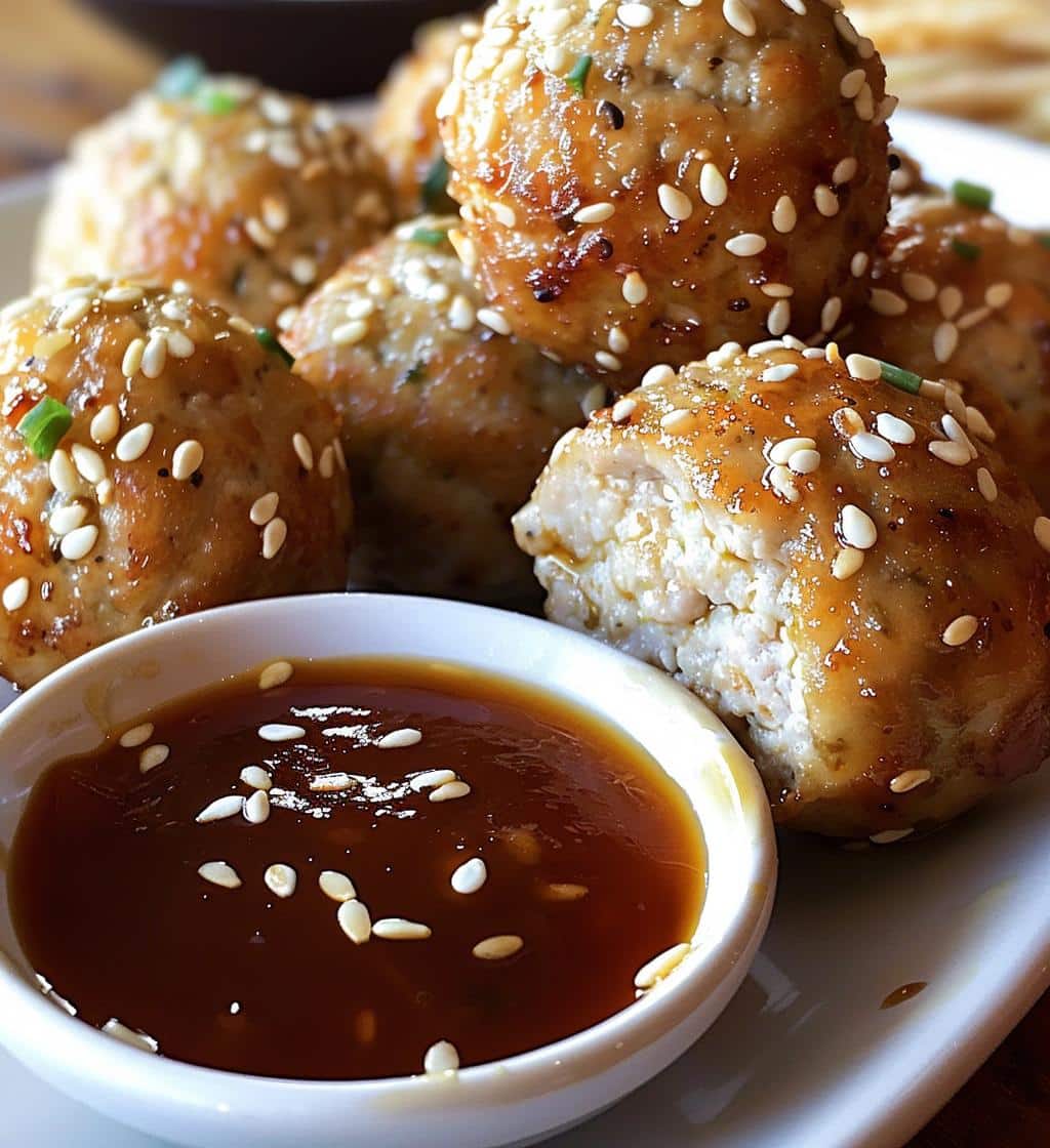 Sesame Ginger Chicken Meatballs