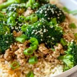 Sesame Ginger Ground Turkey Bowl