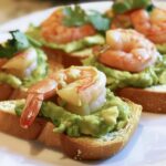 Shrimp Avocado Crostini