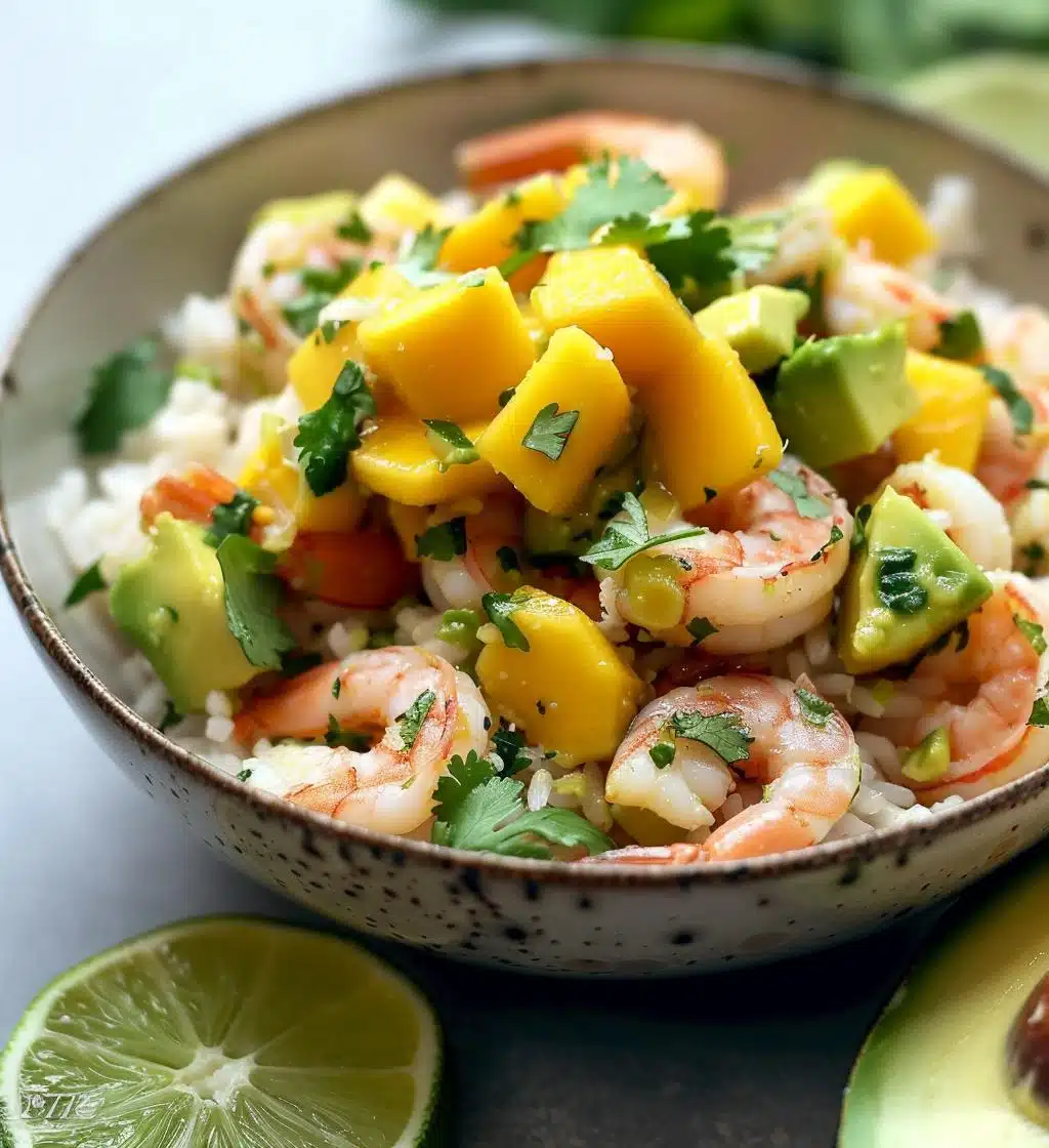 Shrimp Avocado Mango Bowl - detail 1