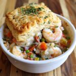 Shrimp Lobster Biscuit Pot Pie