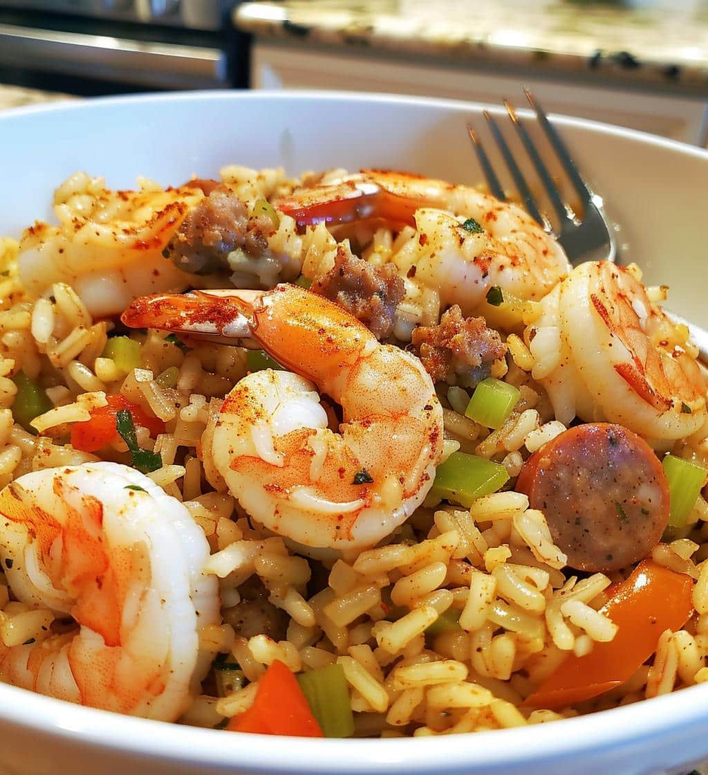 Shrimp Sausage Dirty Rice Recipe - detail 1