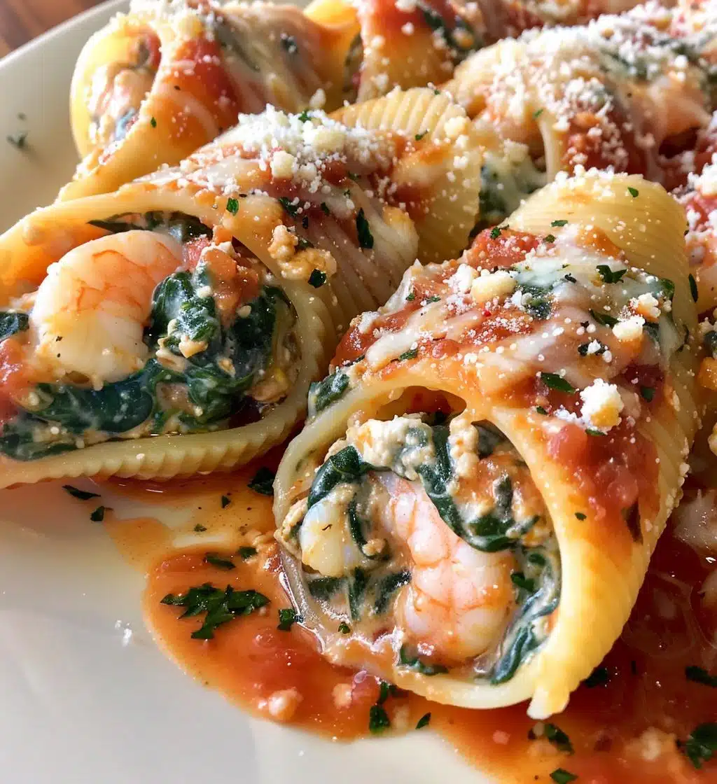 Shrimp Spinach Stuffed Pasta Rolls - detail 1