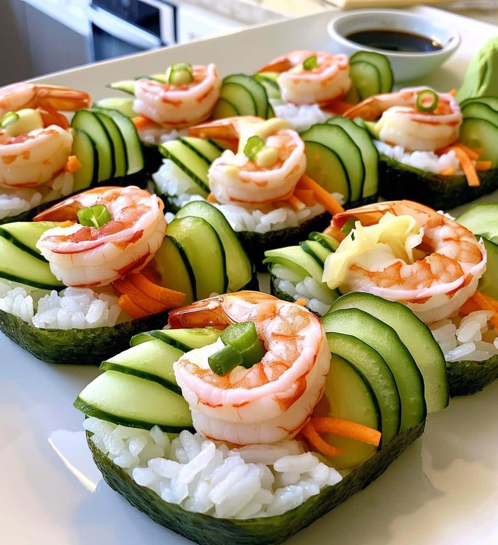 Shrimp Sushi Boats