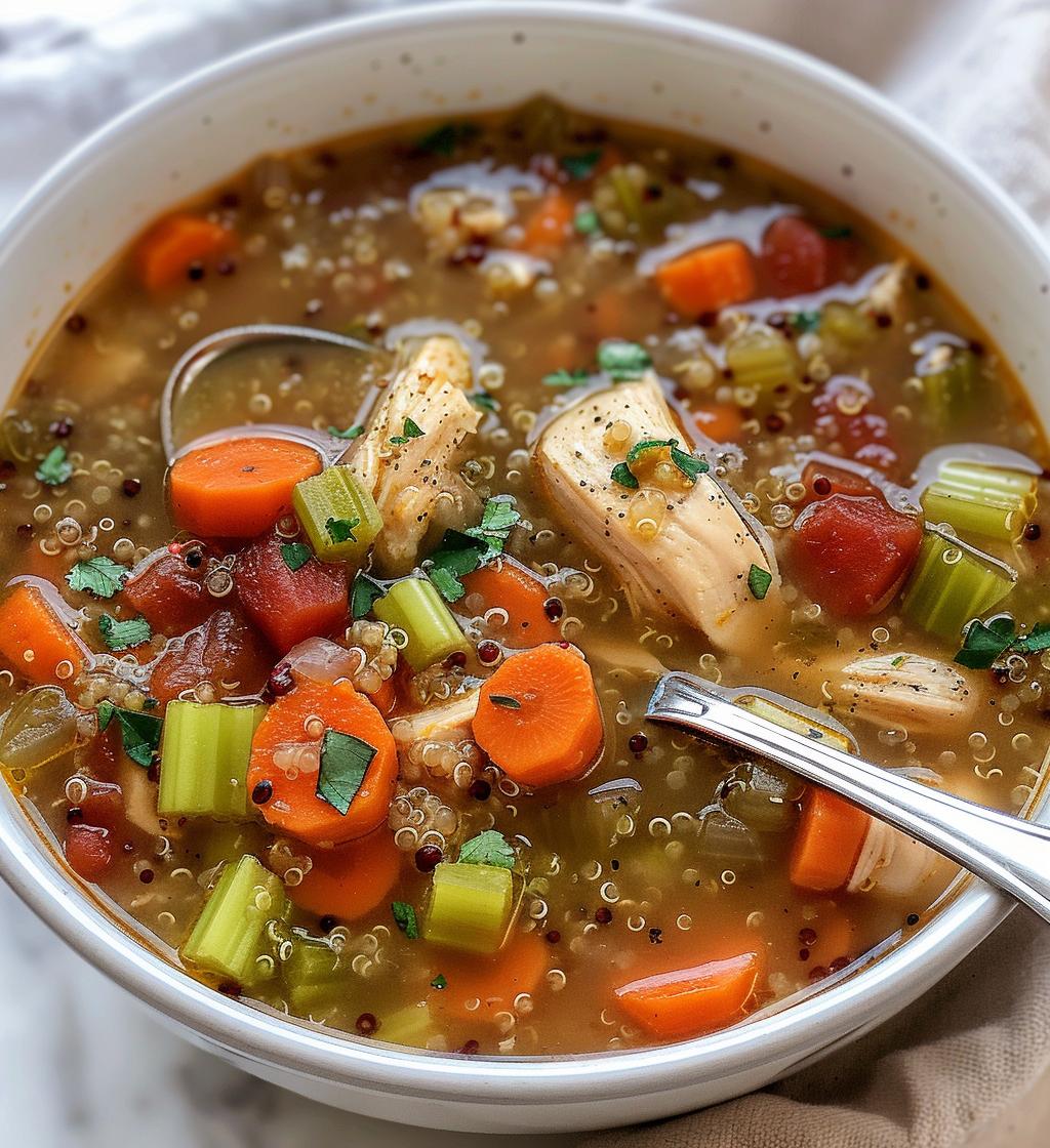 Slow Cooker Chicken & Quinoa Soup