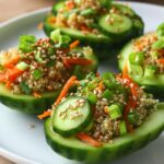 Smashed Cucumber Sesame Salad Cups