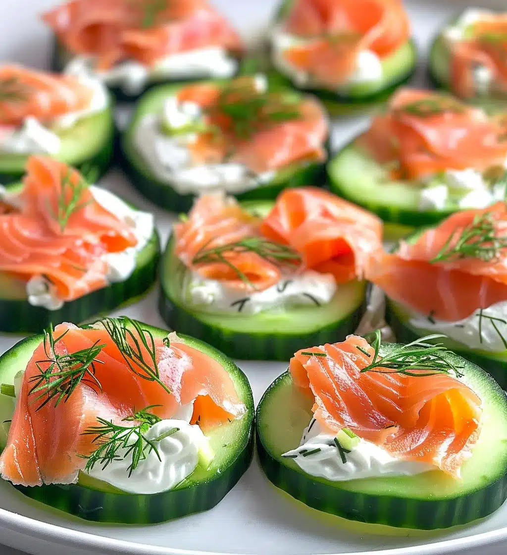Smoked Salmon Cucumber Bites - detail 1