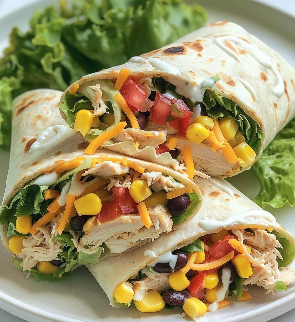 Southwest Chicken Wraps - detail 1