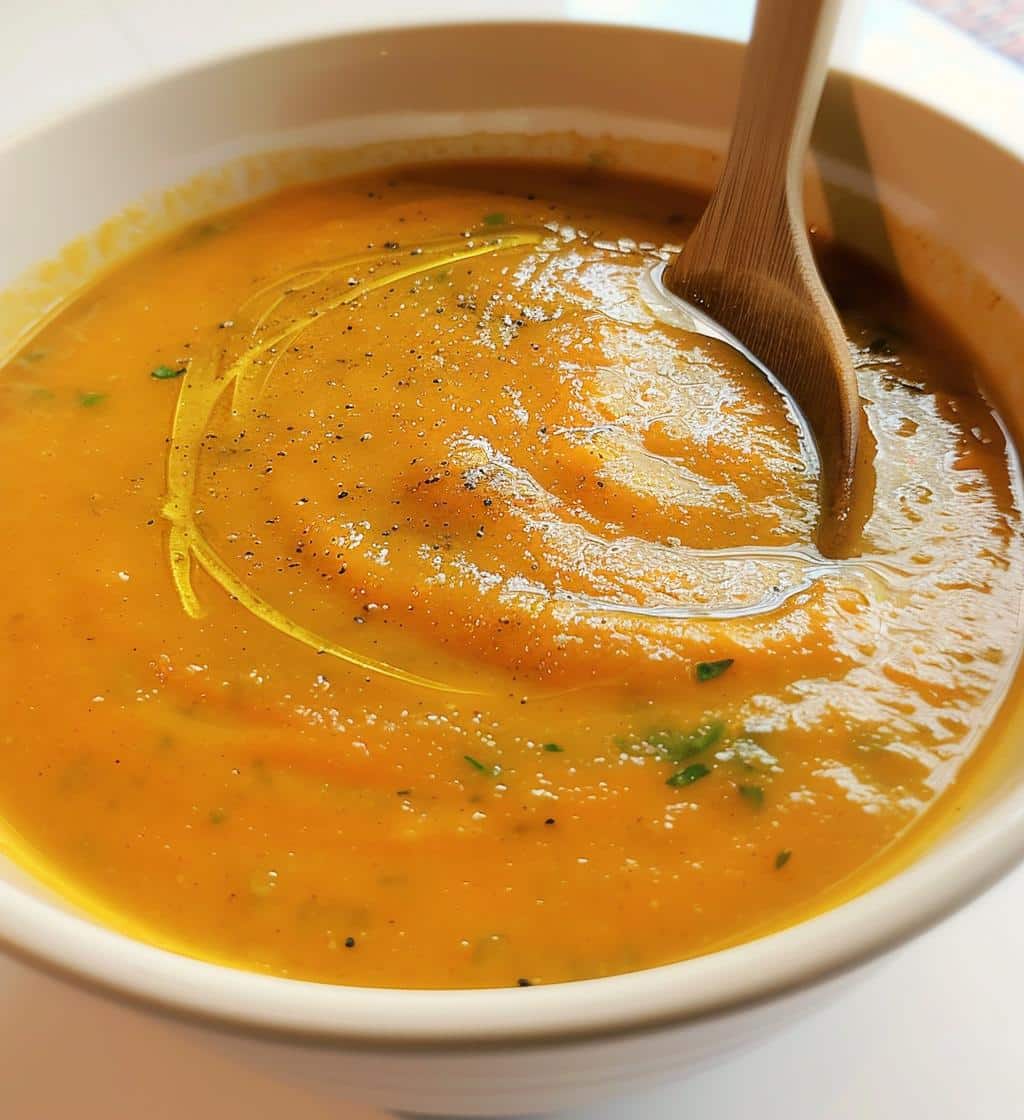 Spiced Carrot Ginger Soup - detail 1