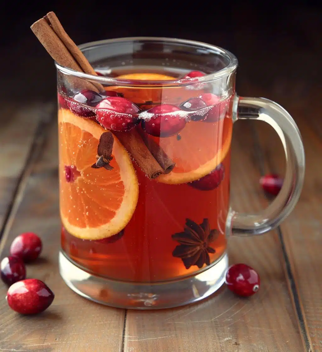 Spiced cranberry cider - detail 1